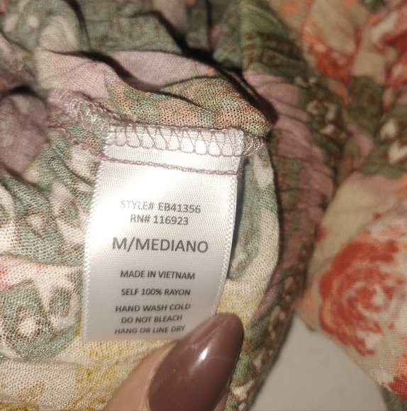 Easel Boho Wide Leg Paisley Pastel Patchwork Boho Palazzo Wide Leg Pants  NWT - Picture 8 of 8